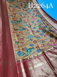 Kalamkari Digital Print, Digital Saree, Party Wear Sarees Online, Saree Shopping, Pattu Sarees, Banarasi Sarees, Color Variations