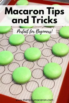 macaron tips and tricks Macaron Baking Sheet, Macaroons Design Ideas, Macaron Tips And Tricks, How To Make A Macaron, Easy Macaroons For Beginners, Macaroon Recipes For Beginners, Macaroons Filling Recipe, Macaroons For Beginners, Easy Macarons For Beginners