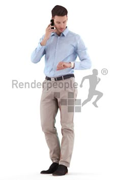 3d People, Digital Sculpting, Motion Capture, Business Shirt, Texture Mapping, Body Reference, Male Poses