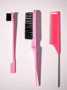 Hair Tool Set, Teasing Brush, Rat Tail Comb, Hair Brush Set, Hair Care Tools, Teased Hair, Types Of Hair, Hair Brushes