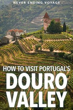 the cover of how to visit portugal's douro valley, with an image of a vineyard in the background