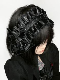 ❤︎punk hair accessory headband❤︎
Please allow 3-4 weeks for product shipping. Cyberpunk Hair Accessories, Vampire Core, Unique Clothing Stores, Hair Bands For Ladies, Hair Accessories Vintage, Harajuku Fashion Street, Leather Headbands, Punk Hair, Gothic Accessories