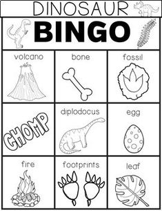 the dinosaur and other animals are in this printable game