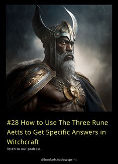 an image of a man in armor with the words, 28 how to use the three run