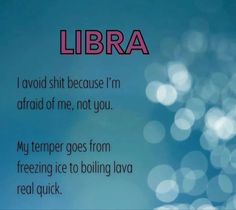 the words libra are written in pink and blue