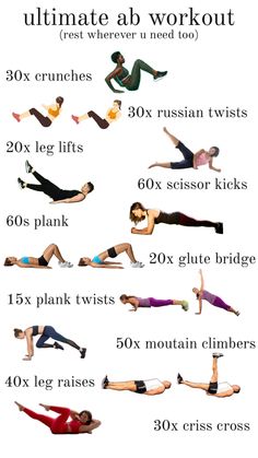 the ultimate workout guide for beginners to do in 30 minutes or less, includes exercises and