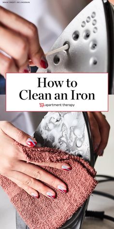 the cover of how to clean an iron