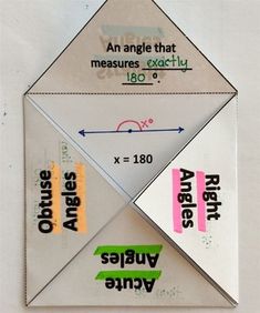 an angle that measures exactly eighty degrees is shown in this paper origami piece