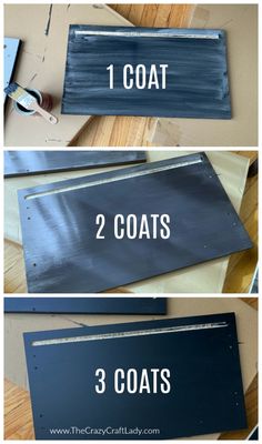 how to make a diy wood sign with 3 coats of paint and two coates