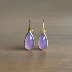 Lilac Ethiopian Chalcedony Drop Earrings – Meeka Fine Jewelry Wizard Jewelry, Faberge Jewelry, Gem Earrings, Newport Ri, Gold Earrings Designs, Jewelry Lookbook, Girly Jewelry, Dream Jewelry, Jewelry Inspo