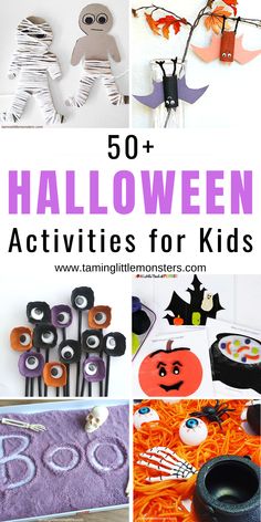 halloween activities for kids that are fun and easy to do with the kids at home