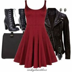 Rocker Outfit, Look Grunge, Goth Outfit, Rocker Chic, Valentine's Day Outfit, Emo Scene, Womens Fashion For Work, Polyvore Outfits