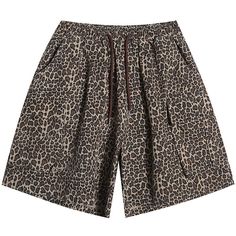 Embrace your inner wildness with our leopard print shorts, a perfect blend of comfort and bold style. Crafted from 100% cotton fabric, these shorts offer a soft and breathable feel, ensuring all-day comfort even in the hottest weather. Eye-catching leopard print pattern throughout the shorts for a fierce and adventurous look. Elastic waistband with adjustable drawstring allows for a customizable fit and added comfort. Spacious side pockets on both sides provide convenient storage for your essentials. Loose-fitting design with wide-leg silhouette offers freedom of movement and a relaxed feel. Our leopard shorts style suitable for anyone looking to add a touch of wildness to their wardrobe. Whether you're lounging at home or exploring the outdoors, our leopard print shorts are the perfect ch Cheetah Shorts, Leopard Shorts, Vintage Leopard, Leopard Print Shorts, Streetwear Clothes, Baggy Shorts, Shorts Pants, Summer Pants, Trendy Shorts