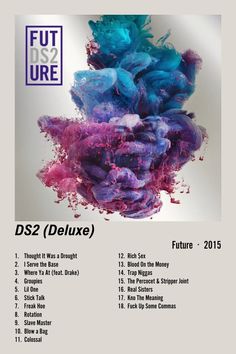 the poster for future djs's new album, d2z deluxe is shown