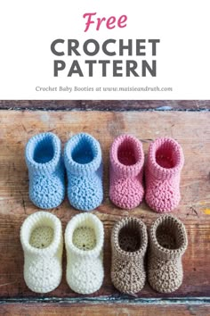 Crochet Baby Booties Free Pattern Crochet Ladies Slippers Free Pattern, Crochet Gift For Newborn, Crochet Baby Boy Booties Free Pattern, Booties Crochet Free Pattern, Simple Crochet Baby Booties Free Pattern, Crocheted Baby Booties Free Pattern