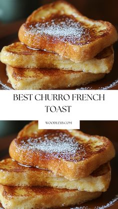 french toast stacked on top of each other