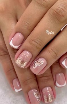 Semi Nails, Nails Beautiful, Nails Love, Manicure Nails, Manicure Y Pedicure, Nail Manicure, Toe Nails, Nails Design