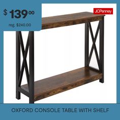 a console table with shelf for $ 119 00