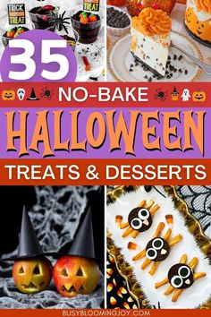 25 no bake halloween treats and desserts