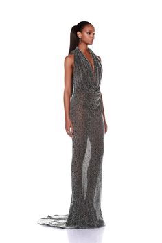 Amalia Noir Beaded Gown - Bronx and Banco - Free Shipping – BRONX AND BANCO Free Shipping, Dresses