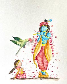 God Venkateswara Images Hd Wallpaper, Shri Radhe, India Painting, Indian Illustration, Krishna Mantra, Krishna Wallpapers, Lord Ganesha Paintings, Creative Drawing Prompts