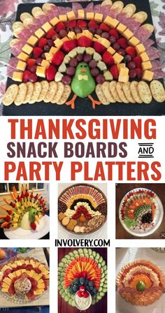 thanksgiving snack boards and party platters