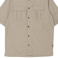 Description:Vintage beige Active Outdoor short sleeve shirt, fits large.GENDER: mens CONDITION: very good.STYLE: short sleeve shirtERA: 1990sCOLOUR: beigeFABRIC: cotton Beige Collared Short Sleeve Shirt With Pockets, Khaki Short Sleeve Shirt For Streetwear, Casual Beige Short Sleeve Shirt With Camp Collar, Khaki Collared Camp Shirt For Outdoors, Beige Relaxed Fit Camp Shirt With Pockets, Khaki Short Sleeve Shirt For Summer Outdoor, Summer Outdoor Khaki Short Sleeve Shirt, Summer Khaki Short Sleeve Shirt For Outdoor, Casual Beige Camp Collar Shirt