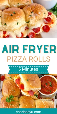 air fryer pizza rolls are the perfect appetizer for any family to enjoy