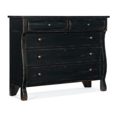 FRENCH MARKET BUREAU: ANTIQUE BLACK Hooker Furniture Bedroom, Heirloom Furniture, Dresser Furniture, 5 Drawer Dresser, Rooney Mara, Small Farmhouse, Bedroom Chest, Ciao Bella, Amber Interiors