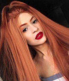 Autumn Twilight - Silk Straight - UniWigs ® Official Site Brown Copper Hair Color, Red With Blonde, Pretty Redhead, Female Vampire, Velvet Boots, Colored Wigs, Long Locks, Straight Lace Front Wigs, Copper Red