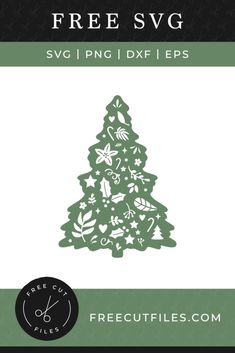 the free svg christmas tree cut file