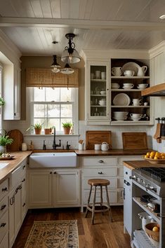 the kitchen is clean and ready for us to use