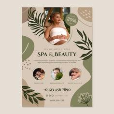 a flyer for a spa and beauty event