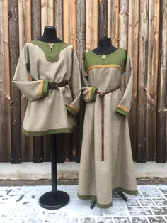 Medieval Dress Diy, Gaun Abad Pertengahan, Viking Tunic, Viking Garb, Medieval Garb, Viking Reenactment, Viking Dress, Viking Costume, Viking Clothing