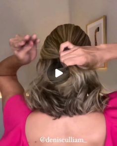 Short Hair Updo Tutorial, Short Hair Up, Simple Hairstyles, Easy Hair Updos, Hair Braid Videos, Hairdos For Short Hair, Peinados Fáciles Para Cabello Corto, Hair Tutorials For Medium Hair, Hair Up Styles