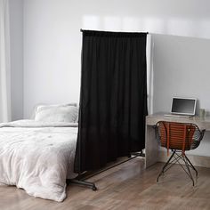 PRICES MAY VARY. Creates your own private space wherever you need it - "Don't Look At Me"! Easy to assemble (screwdriver required), durable Carbon Steel frame in Black on Caster Wheels Includes Black Frame with Casters and specially designed Black Privacy Fabric (68''H x 80''L) to create much needed privacy Convenient privacy room divider, easy to store and doesn't take up a lot of floor space - height is adjustable to best meet your needs Overall Black Frame Dimensions: 16.54"W x 44.49"H (short Dorm Room Privacy, Privacy Room Divider, Dorm Room Items, Dorm Bedding Twin Xl, Dorm Room Accessories, Small Dorm Room, Small Dorm, Dorm Furniture, Furniture Website