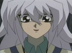 an anime character with grey hair and big eyes