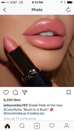 Loreal Blush, Mac Lipstick Shades, Makeup Swatches, Pink Lipstick, Beauty Makeup Tips, Makeup Obsession, Drugstore Makeup, Lipstick Makeup