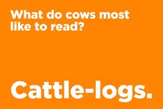 an orange background with the words cattle to read