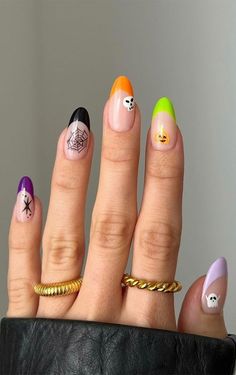 Cute Halloween Nails, Halloween Nail, Halloween Nail Art, Pretty Acrylic Nails, Nail Arts, Purple Nails