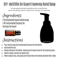 Coconut Oil Substitute, Foaming Hand Soap Recipe, Hand Soap Recipe, Diy Foaming Hand Soap, Diy Hand Soap, Natural Hand Soap, Foaming Hand Wash, Liquid Castile Soap