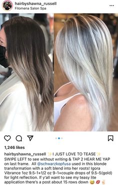 Dark To Light Hair, Grey Balayage