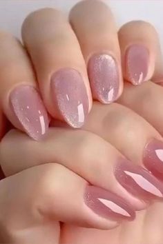 Jelly Nail Asian Nails, Cat Eye Nails, Manicure Ideas, Classy Nails, Valentines Nails, Nude Nails, Nail Manicure