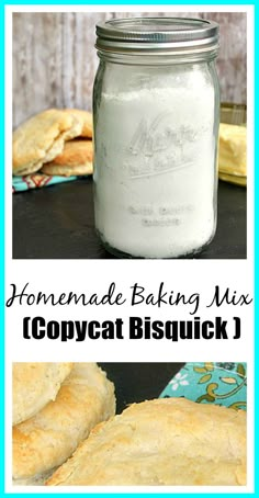 homemade baking mix for copycat biscuits in a jar