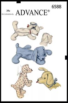 Advance # 6588 Pattern Sleeping Puppy Dog Stuffed Animal OR Pajama Bag | eBay Sleeping Puppy, Dog Sewing Patterns, Pajama Bag, Sleeping Puppies, Fabric Sewing Patterns, Dog Stuffed Animal, Pet Dogs Puppies, Arte Inspo, Easy Sewing Patterns