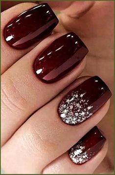 New Years Eve Nails, Wedding Nails French, Fall Gel Nails, Cute Simple Nails, Valentine Nails, Gel Nail Colors, Nails 2021