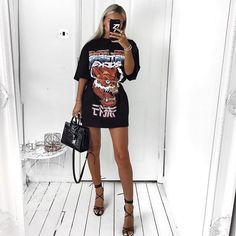 pinterest: torimellos Look Adidas, Tee Outfit, T Shirt Diy, Dress Outfit, Swag Outfits