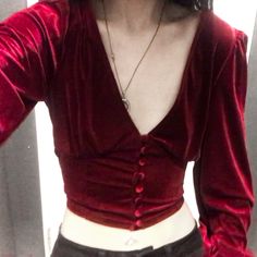 Blue And Red Outfit Aesthetic, Red Silk Shirt Outfit, Silk Shirt Outfit, Christmas Outfit Aesthetic, Vampire Clothes, Alternative Outfits, Curvy Outfits, Firebird, Clothes Collection