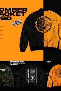 Freebies Mockups: flyerwrk BOMBER JACKET MOCKUP Free Download Jacket Mockup, Mockup Template Free, Windbreaker Jacket Women, Hoodie Mockup, Mockup Downloads, Clothing Mockup, Mockup Free Download, Back View, Mockup Templates