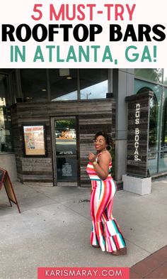 the best atlanta rooftop bars to visit this summer - featured by top houston travel blog, running in high heels